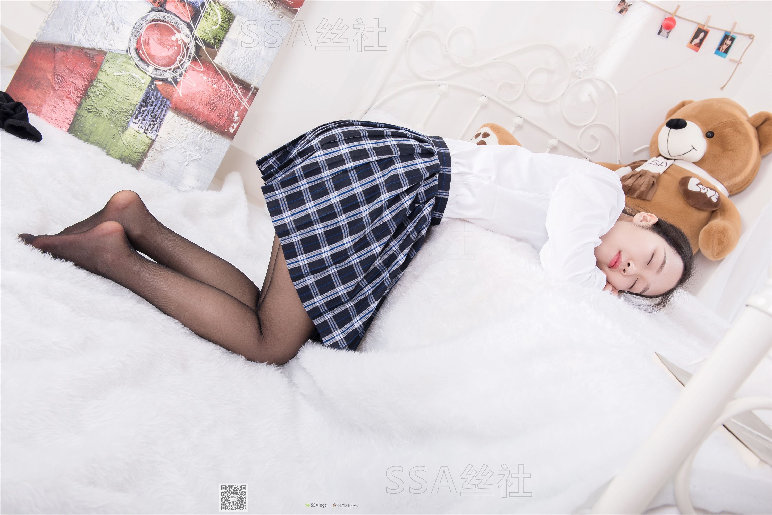 SSA丝社 超清写真 NO.073 萱萱 JK制服黑丝写真集